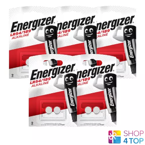 10 Energizer Alkaline Lr54 189 Batteries 1.5V G10 Ag10 Exp 2020 New