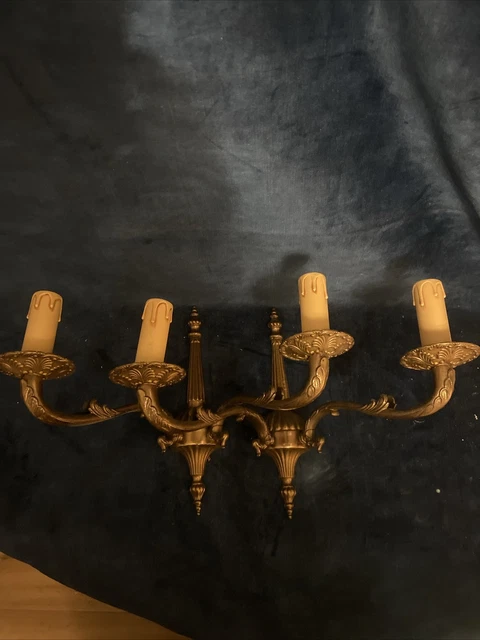 Applique Murale Ancienne Bronze