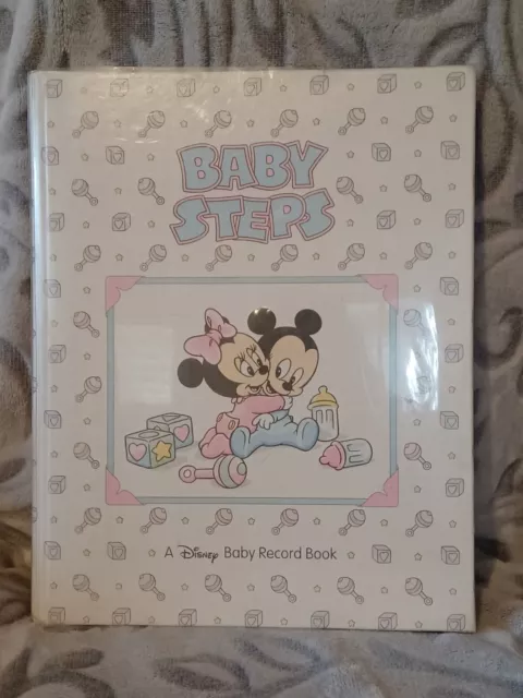 Disney Babies Baby Steps Record Keepsake Memory Book Mickey Minnie Mouse 1994
