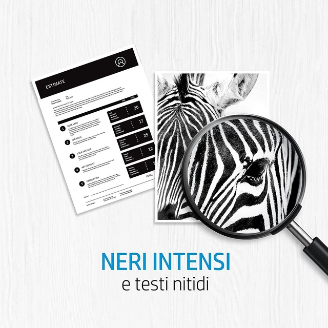 HP 304 Nero, N9K06AE, Cartuccia Originale HP, Comp. con Stampanti HP DeskJet 2