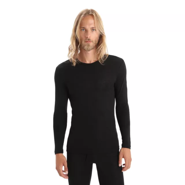 Icebreaker Herren Merino 175 Alltag Langärmelig Thermal Top - Black