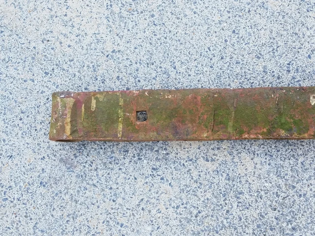 Primitive Antique Hand Forged Barn Door Strap Hinge Gate Iron 31” Long 2” Wide 12