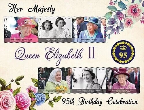 Tuvalu 2021 - Queen Elizabeth II 95th Birthday - Sheetlet - MNH