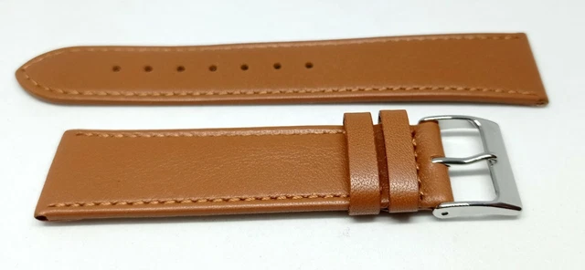 Bracelet Montre COBRA En Cuir De Buffle Fait Main – Marron 20mm – Neuf Avec étiquettes