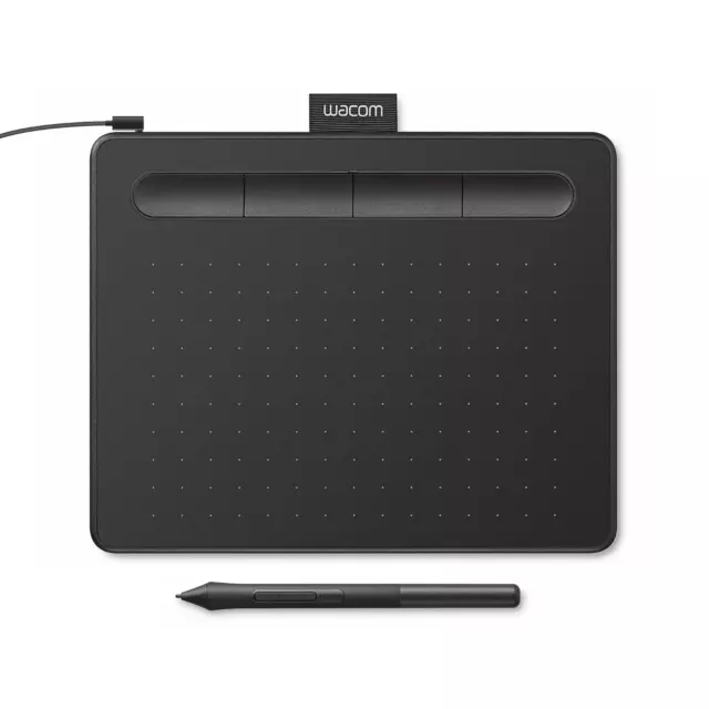 Wacom Intuos Graphics Drawing Tablet, Small 7.9"x 6.3", Black, CTL4100, New