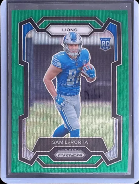 Sam LaPorta - 2023 Panini Prizm Football - Rookie - Green Wave Prizm #332