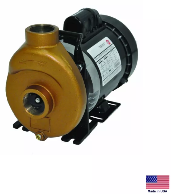 CENTRIFUGAL PUMP - Bronze - Gravity Feed - 1.5" Ports - 115/230V - 3,000 GPH