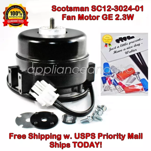 Scotsman Viking 12-3024-01 Ice Maker Fan Motor GE 2.3W - Ships TODAY!