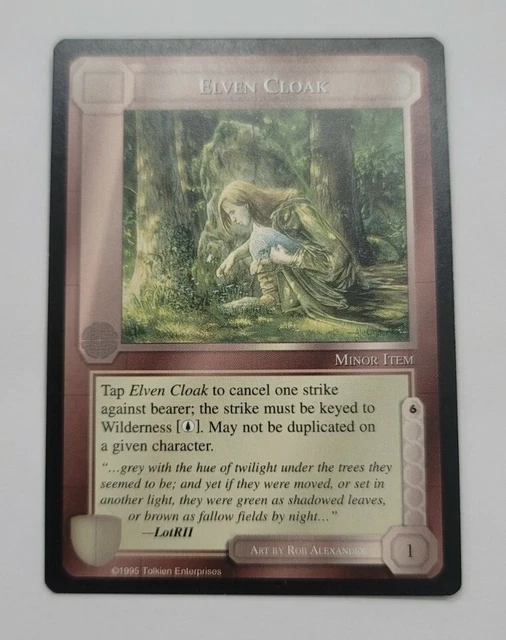 LOTR MECCG CCG Middle Earth The Wizards Elven Cloak Common Collectible