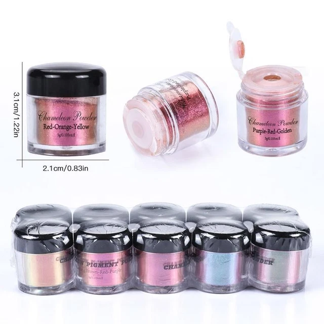 10 colores Shift polvo de mica para resina epoxi vaso brillo mica polvo brillante
