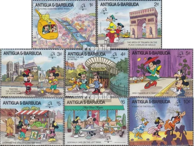 Antigua und Barbuda 1242-1249 (kompl.Ausg.) postfrisch 1989 Walt-Disney-Figuren