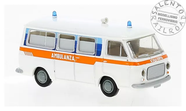 BREKINA 34415 furgone Fiat 238 ambulanza ospedaliera Italiana in scala 1:87 H0