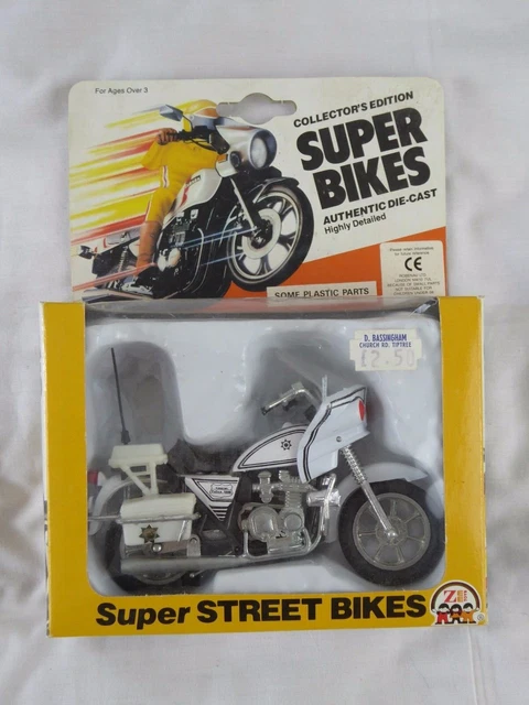Vintage Zee Toys Collector's Edition Super Bikes M406 Kawasaki Polic - Pre-Owned
