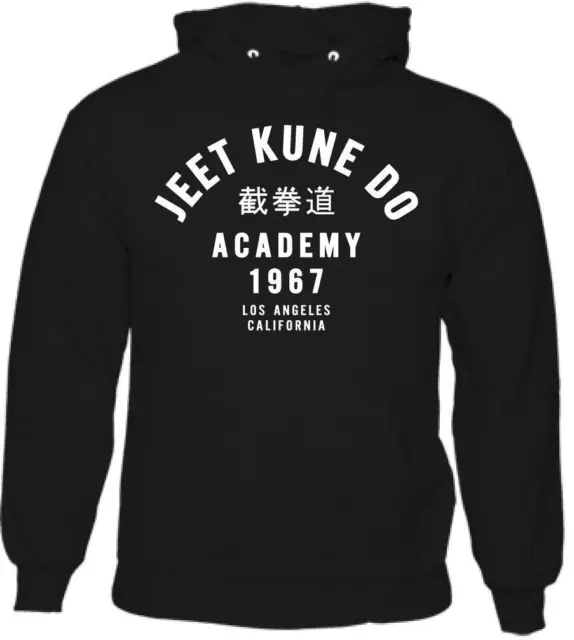 Jeet Kune Do Academy Mens Martial Arts Hoodie MMA Gym Top Tee UFC