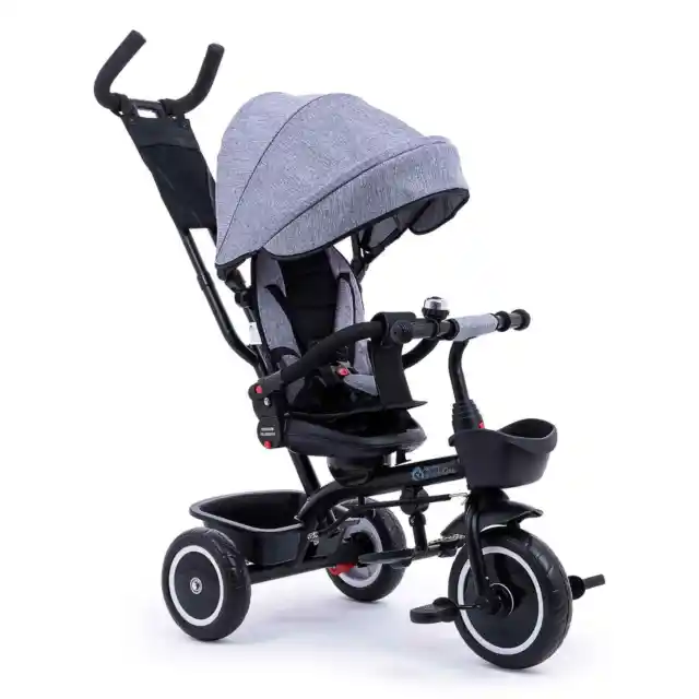 Foryourlittleone Trike V2 Grey Tricycle Baby Push Bike 9 Months to 5 Years