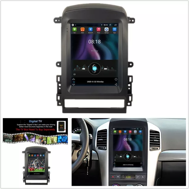 9.7" 2+32G Vertical Car Stereo Radio GPS Navigation For 06-10 Chevrolet Captiva