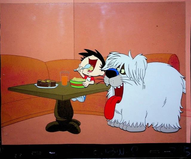 Bobby's World 1990 KEY MASTER SETUP Cel & Painted Back  Howie Mandel Ruby-Spears