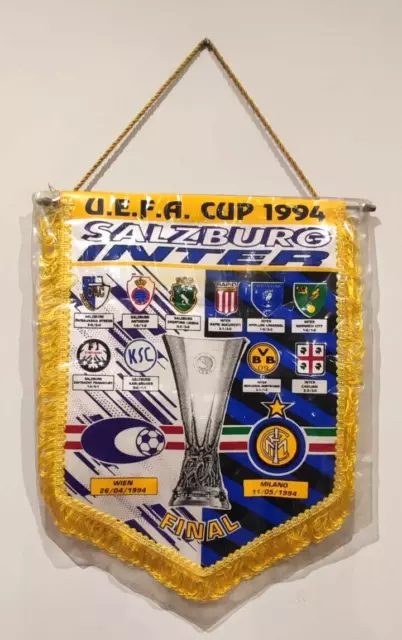 GAGLIARDETTO originale finale Coppa UEFA 1994  INTER-SALISBURGO  RARO!