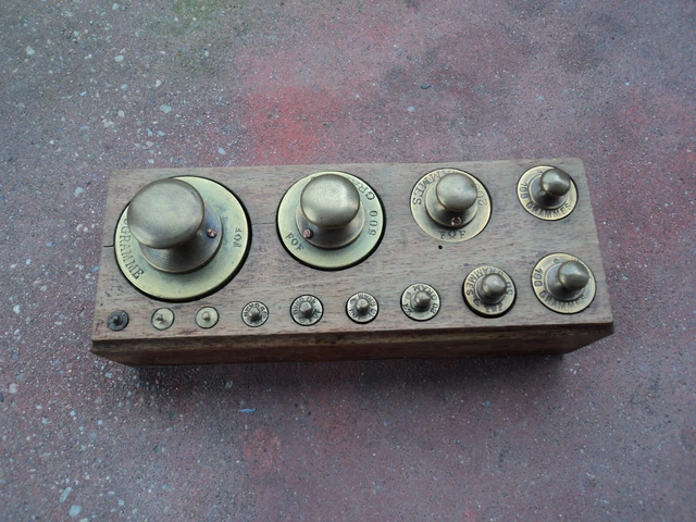 Balance Ancienne En Laiton Vintage - Pour Orfèvre, Avec Boîte En Velours, Cadeau Déco