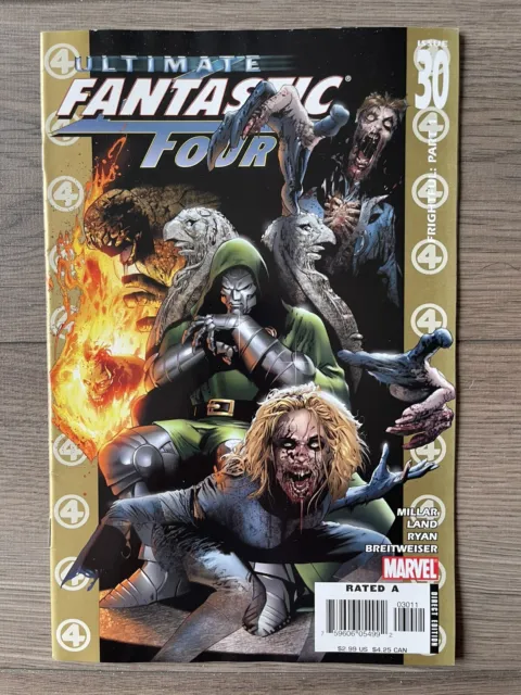 Ultimate Fantastic Four #30 VF 1st Marvel Zombies Cover Art