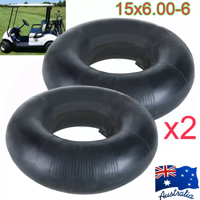 2X Replacement Inner Tube 15" Wheel Barrow Wheels Tyre Tire Air TR13 Valve 6.00