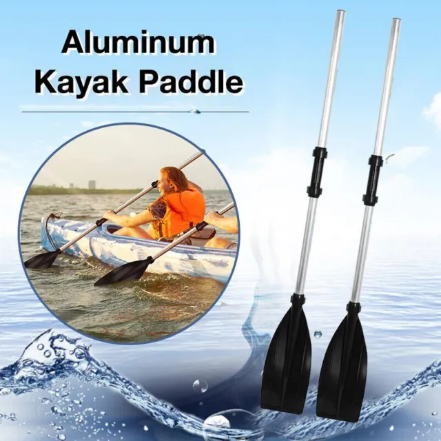 2In1 Detachable Kayak Paddles Aluminium Alloy Lightweight Boat Oars Dinghy Canoe