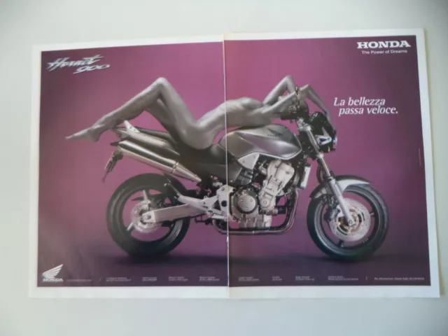 advertising Pubblicità 2001 MOTO HONDA HORNET 900