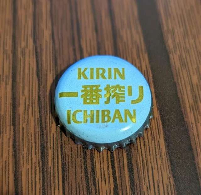 Collectable Used Japan Beer Bottle Cap Kirin Ichiban + bonus cap