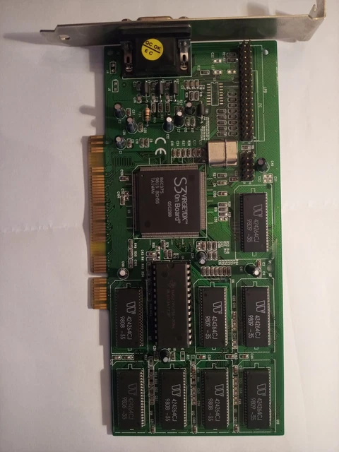 1996 PCI 3D Card ASUS 3DP-V375DX (S3 Virge DX 86C375) 4 MB RAM Retrogaming