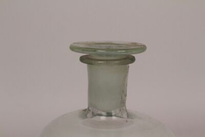 Apotheker Flasche Medizin Glas klar Korken Paraffin subliquid. Deckelflasche 2