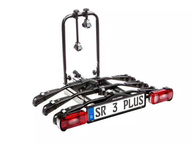 Bullwing SR3 Plus Fahrradträger für 3 Fahrräder E- Bike Heckträger abklappbar