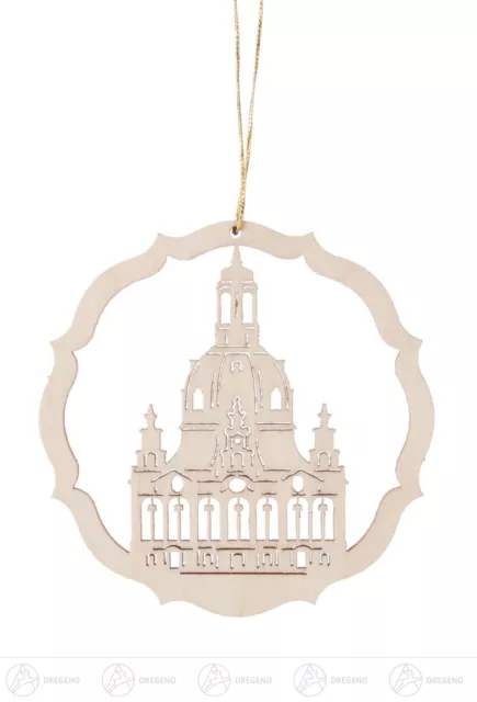 Baumschmuck Behang Dresdner Frauenkirche im Ring (6)  B= x H=ca 6 cmx6 cm NEU