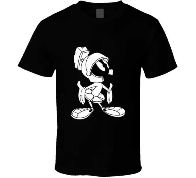 LOONEY TUNES X Six Flags Men T-Shirt XL Black Marvin The Martian ...