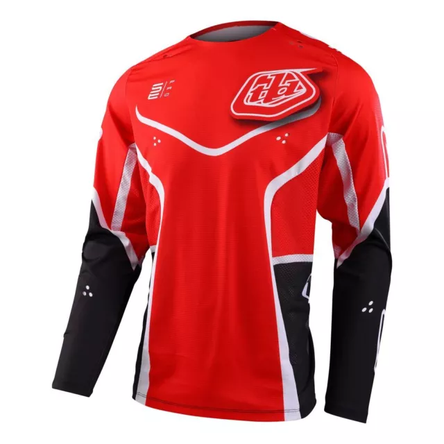 301933023 - Motorbike jersey SE PRO RADIAN snug fit and lightweight M/Red