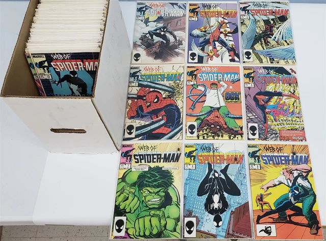 WEB OF SPIDER-MAN (1985) #1-81 MARVEL FULL RUN LOT 1ST EDDIE BROCK Avg 9.6/9.8