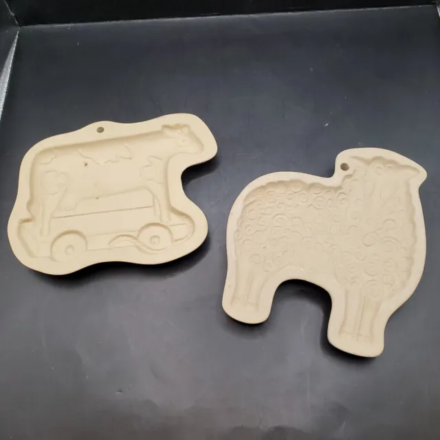 Brown Bag Farm Animal Cookie Art Paper Candy Shortbread Molds Cow Toy Sheep