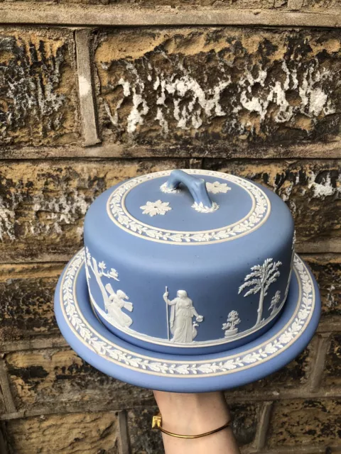 Wedgwood Jaspisware antik Käse Geschirr Kuppel 19. Jahrhundert Steinzeug & Teller 3