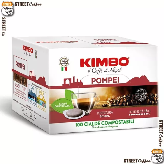 100 Cialde Filtro carta Caffè Kimbo ESE 44mm Miscela Pompei ex Napoli