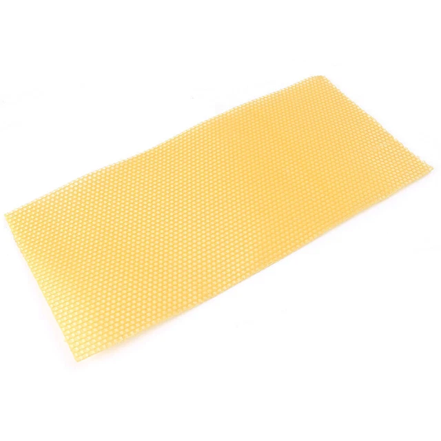 AGS Wired SN4 – 25 Fogli Cerei Per Telaini Standard Nazionali – Base In Cera D'Api Per Alveare – 34,1 X 12,4 Cm