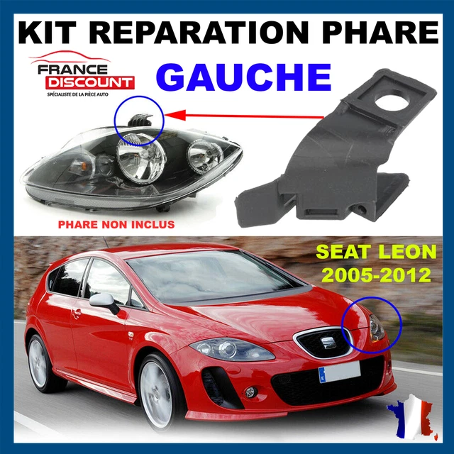 Kit Réparation Patte Fixation Phare Avant Gauche Citroën C4 I & Coupé (2004-2011) – Réf. 621283 / 6208C7