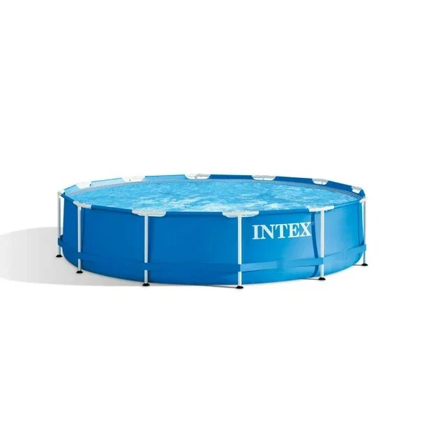 Intex 12' x 30" Metal Frame Above Ground Pool with Filter Pump