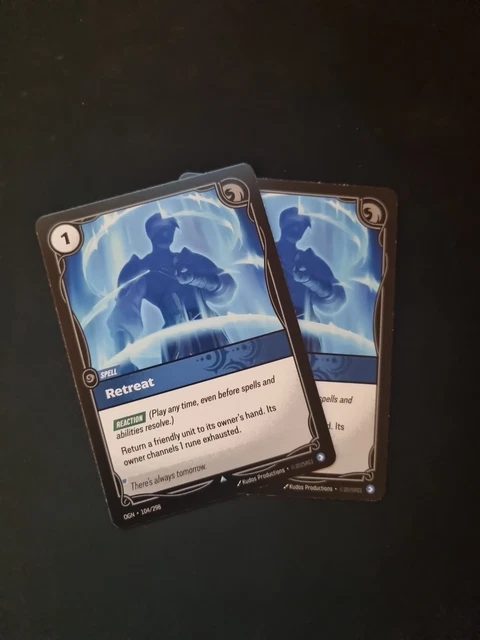 RIFTBOUND LEAGUE OF Legends Tcg Origins: 104 Retreat 2X Set £12.50 ...