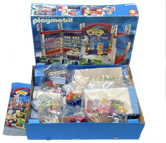 Playmobil 3200 Supermarkt Lebensmittelmarkt 2001 selten rar Neu Mit Lagerspuren