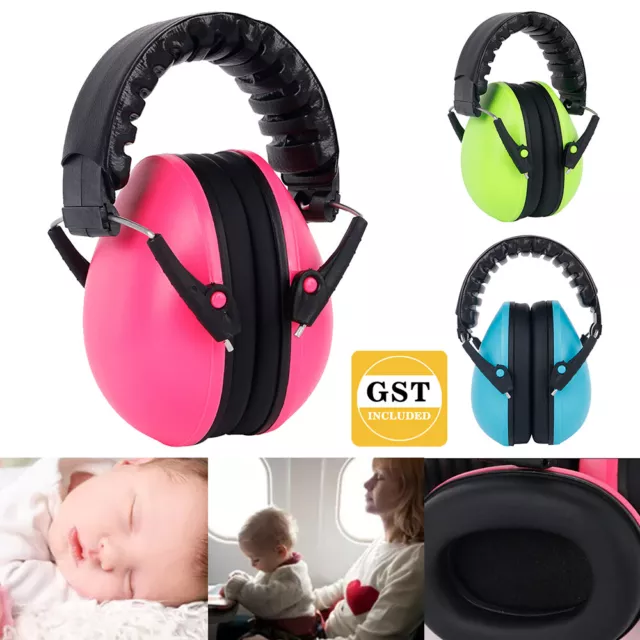 Kids Baby Earmuffs Noise Defender Hearing Protection Ear Muffs Safety Toddler AU