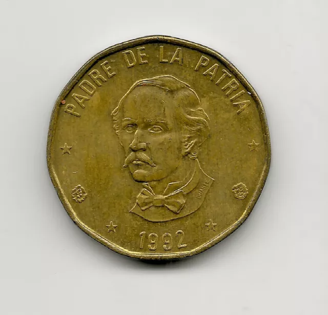 World Coins - Dominican Republic 1 Peso 1992 Coin KM# 80