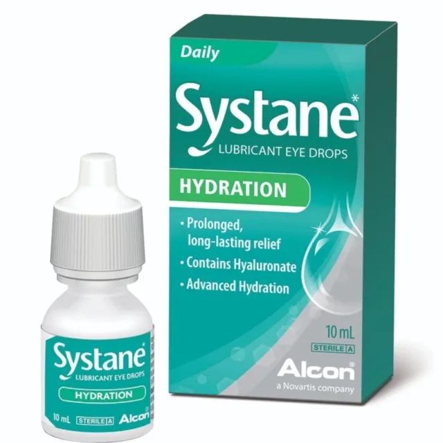 3 x Systane Hydration Lubricant Eye Drops 10ml + Free Shipping