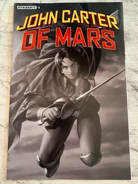 John Carter of Mars 1 Dynamite B/W Variant Hot 1st Print 2022 NM Disney Movie