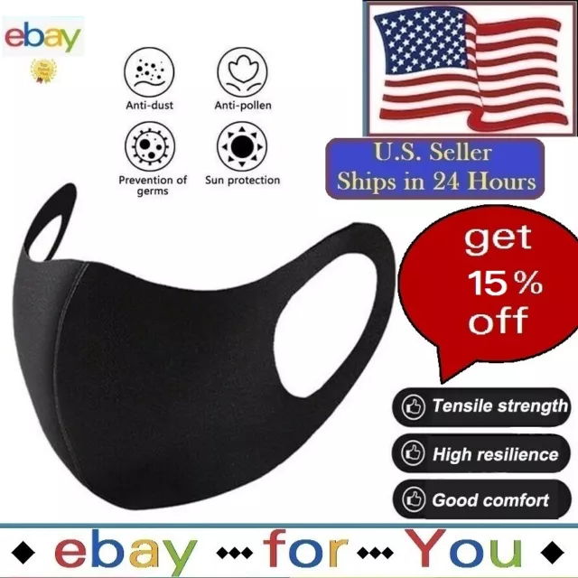 Reusable Face Mask Washable Breathable Unisex Handmade Cloth Cover USA Women Men