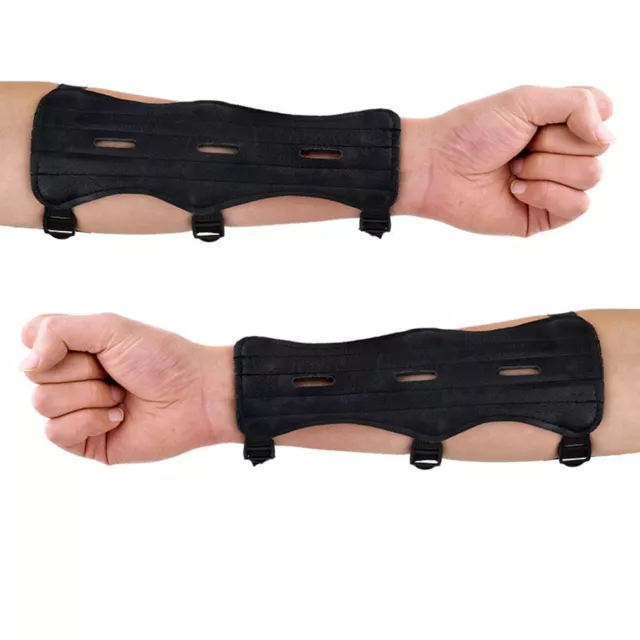 Double Layer Leather Archery Armguard for Enhanced Comfort and Protection