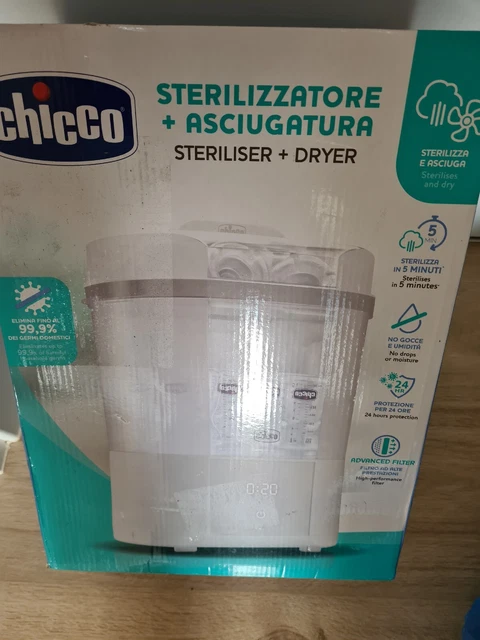 Chicco Modularer Sterilisator mit Trocknungsfunktion,Babyflaschen-Steriliser Dry